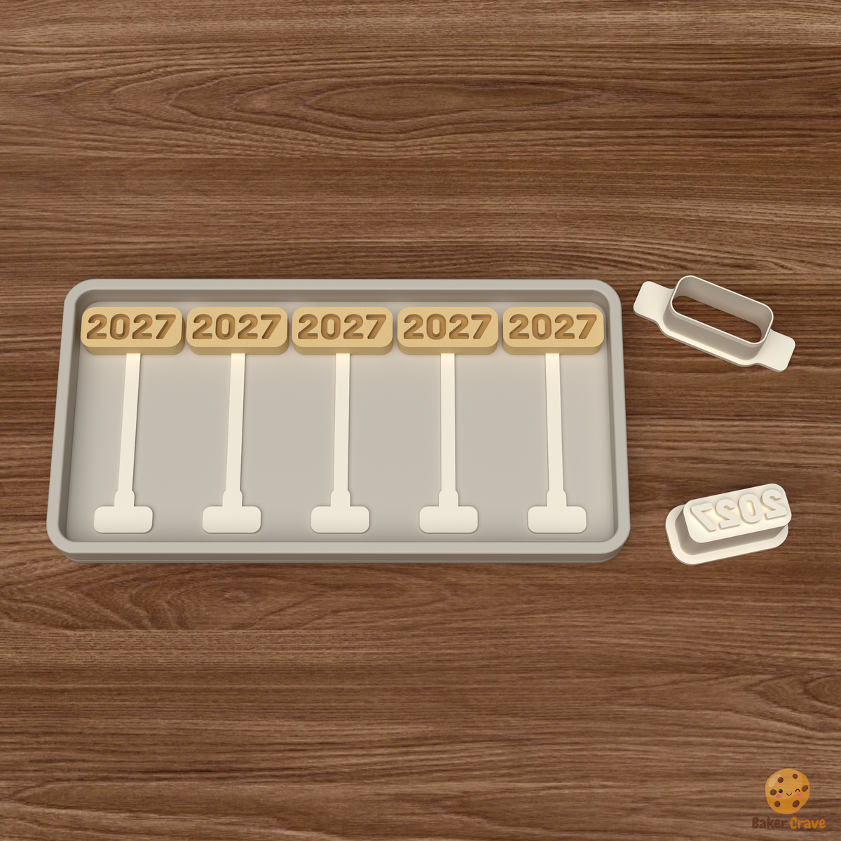 Year Cake Pop Mold STL File