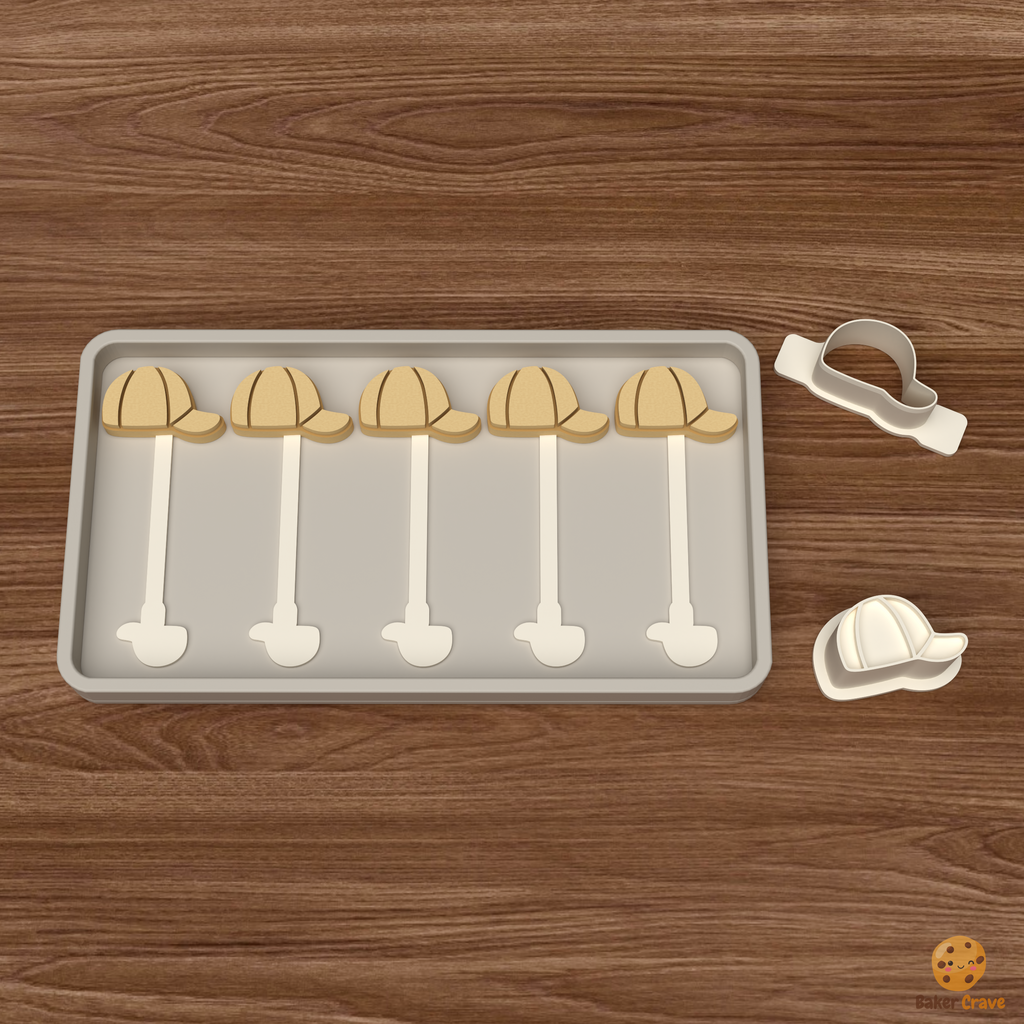 Baseball Cap Cake Pop Mold STL File