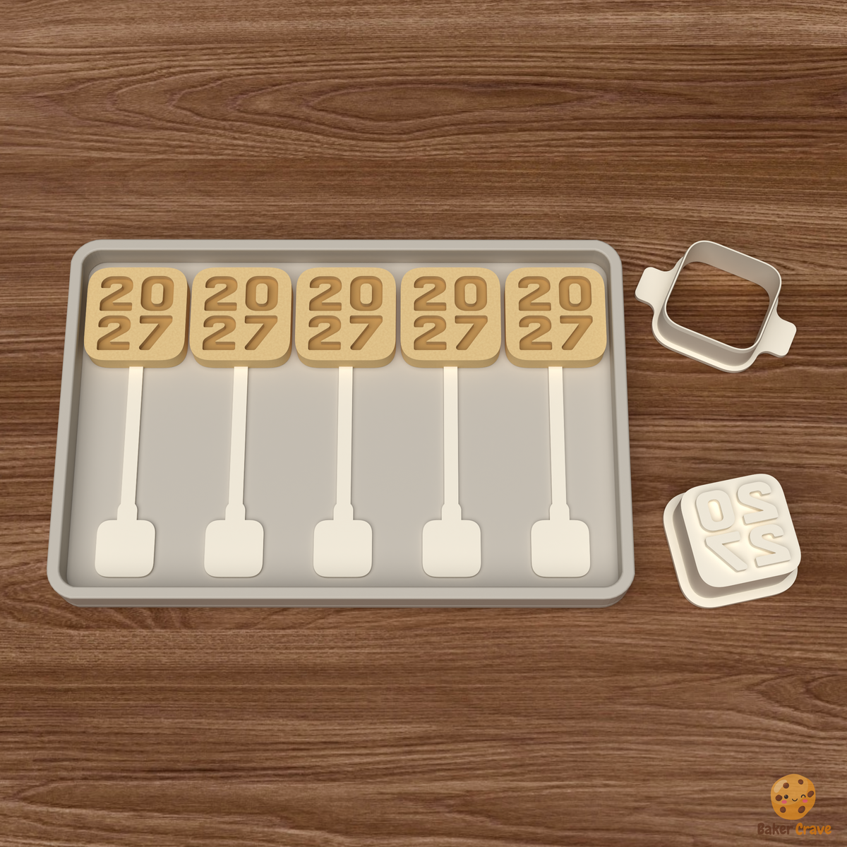 Stacked Cake Pop Mold STL File
