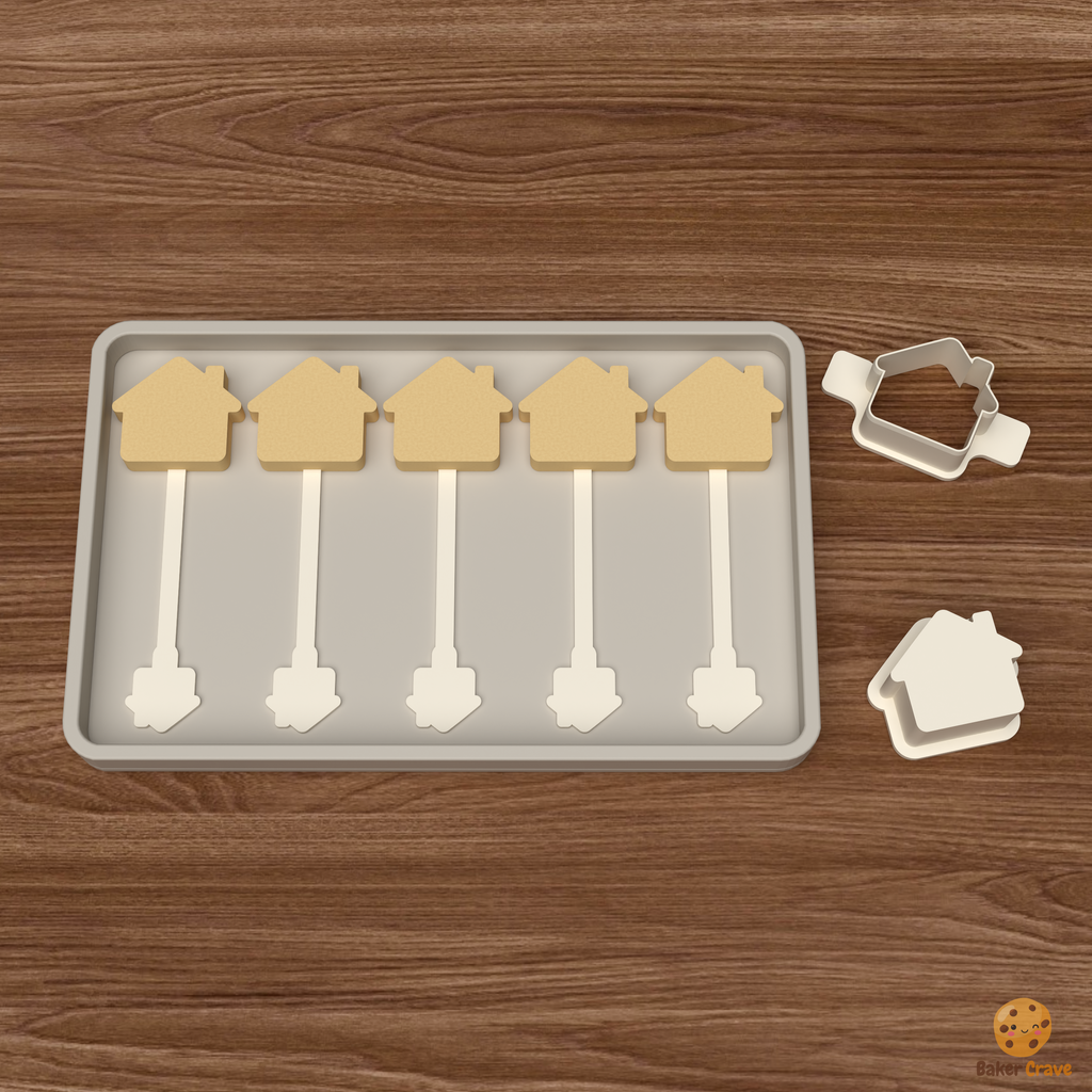 House Cake Pop Mold STL File