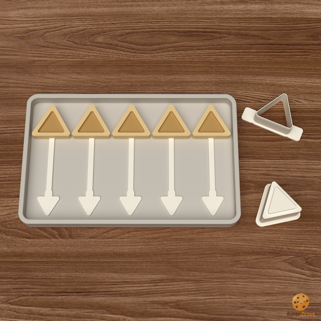 Filled Triangle Cake Pop Mold STL File