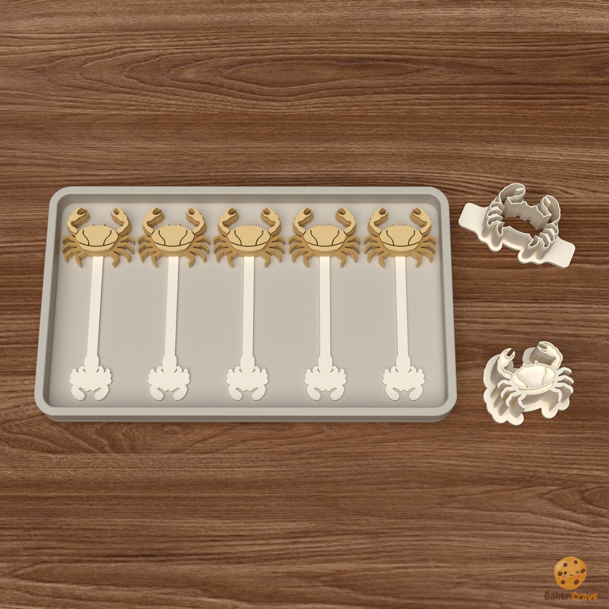Ocean Crab Cake Pop Mold STL File