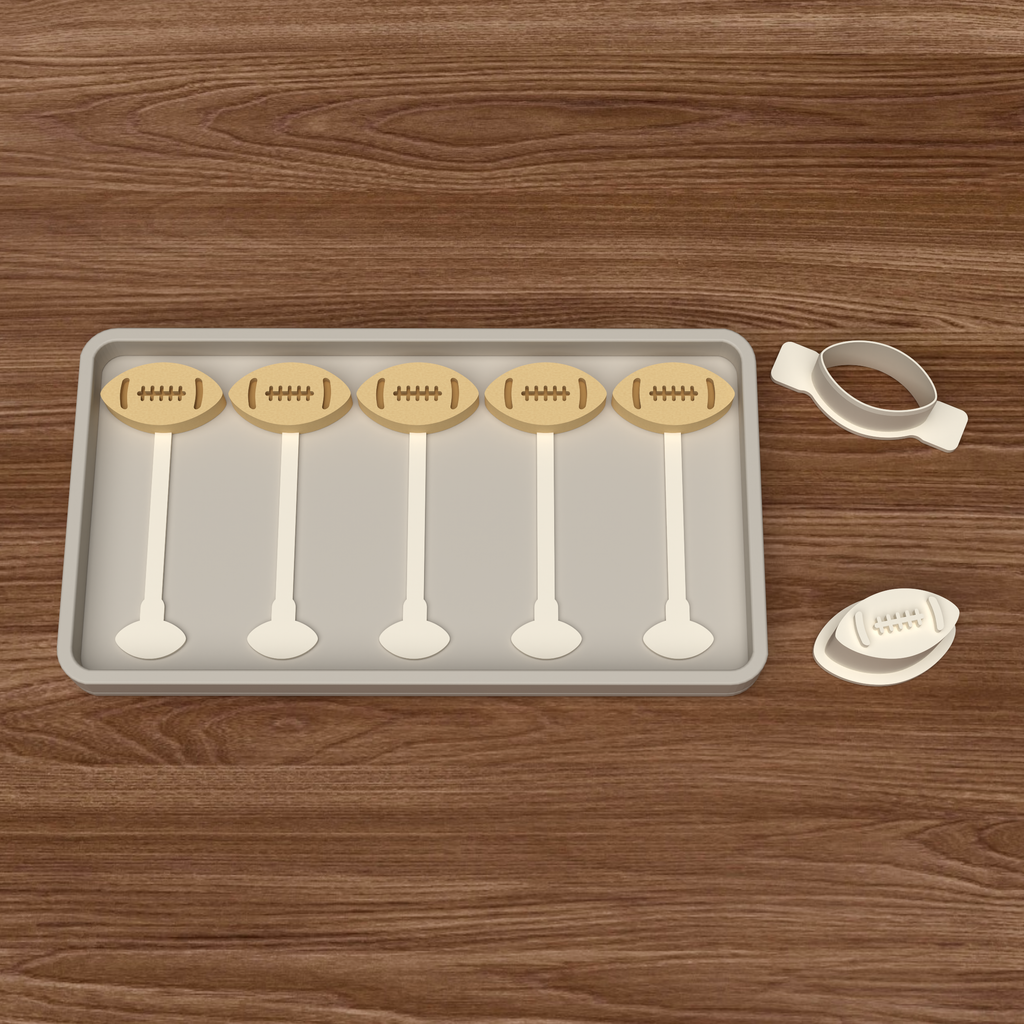 Football Cake Pop Mold STL File