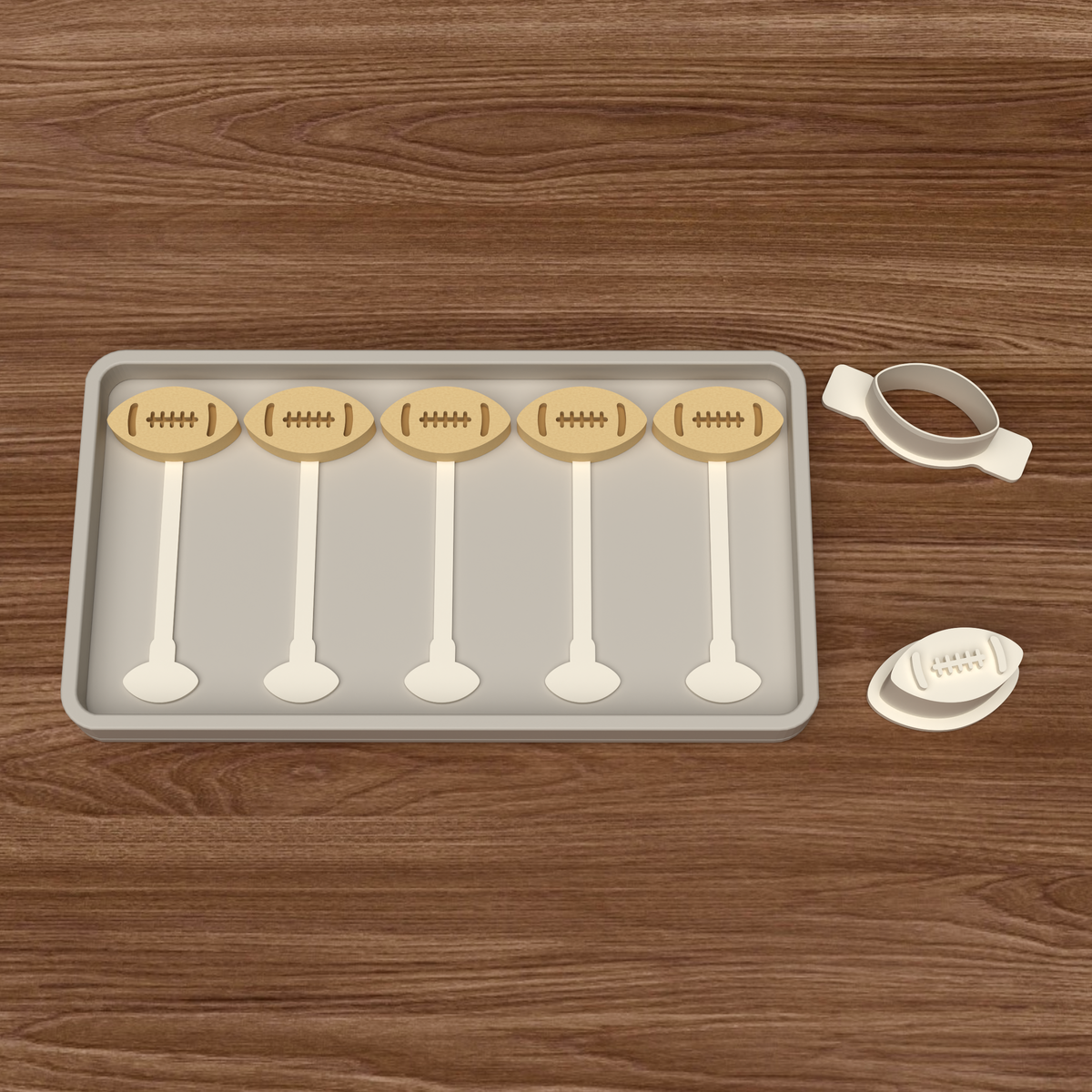 Football Cake Pop Mold STL File