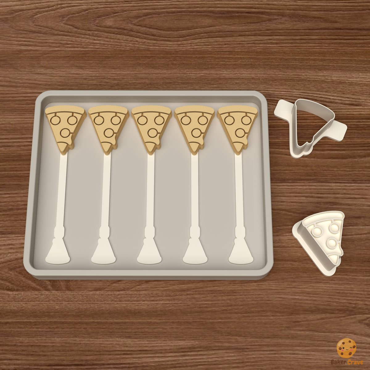 Pizza Slice Cake Pop Mold STL File