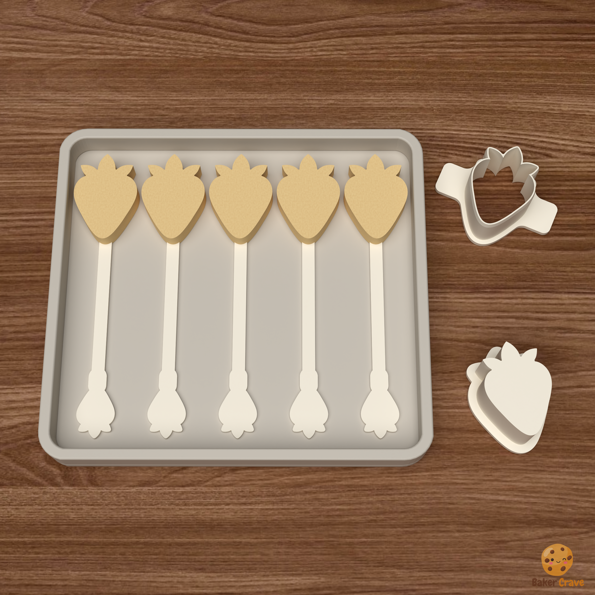 Strawberry Cake Pop Mold STL File