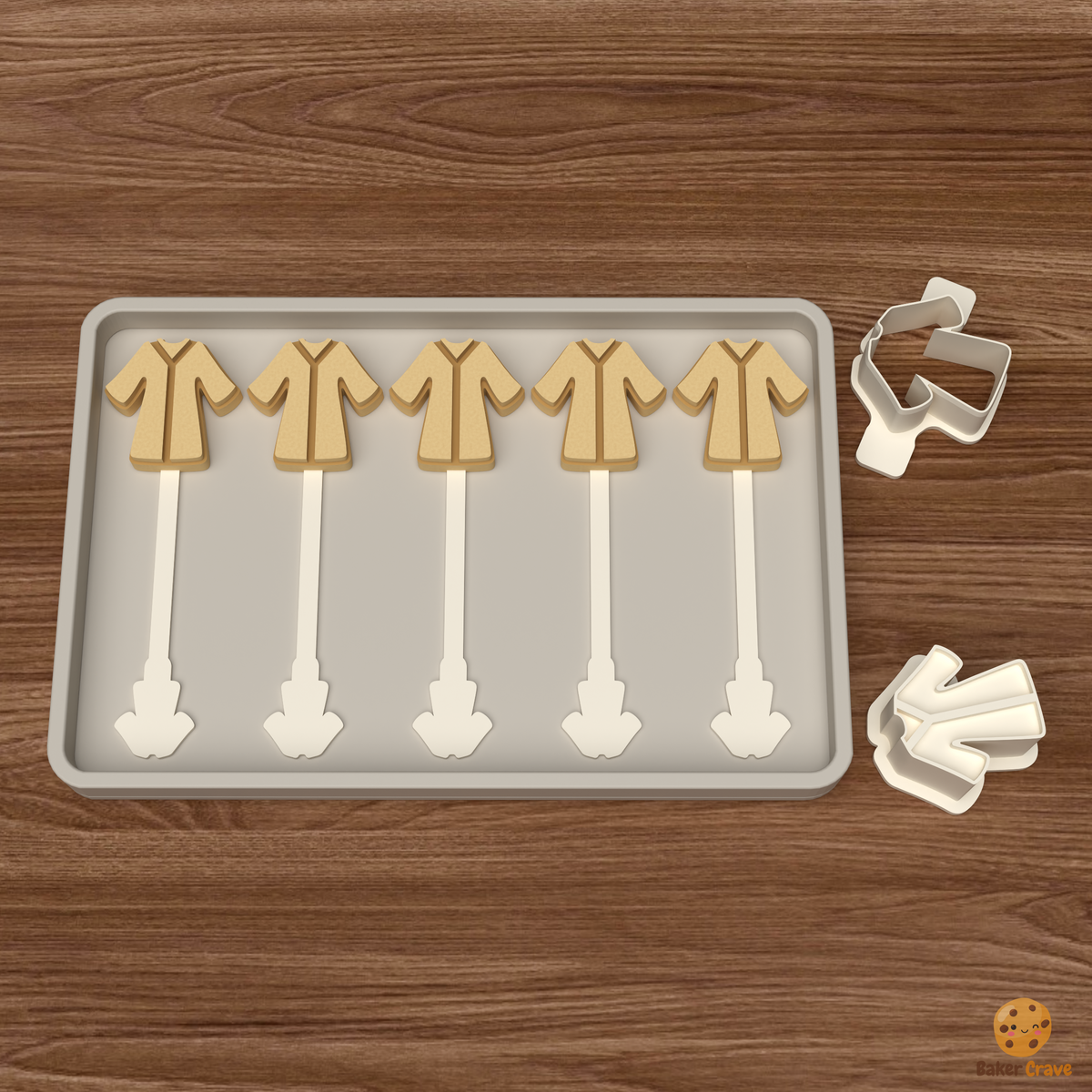 Graduation Gown Cake Pop Mold STL File