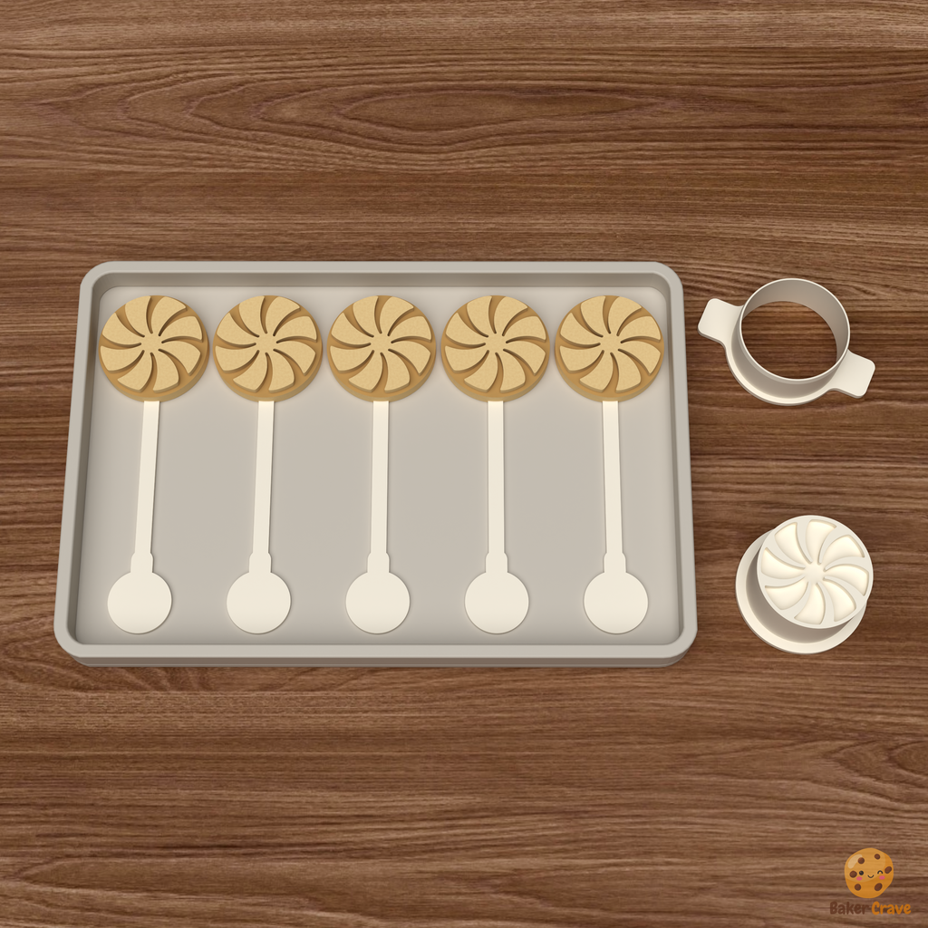 Peppermint Candy Cake Pop Mold STL File