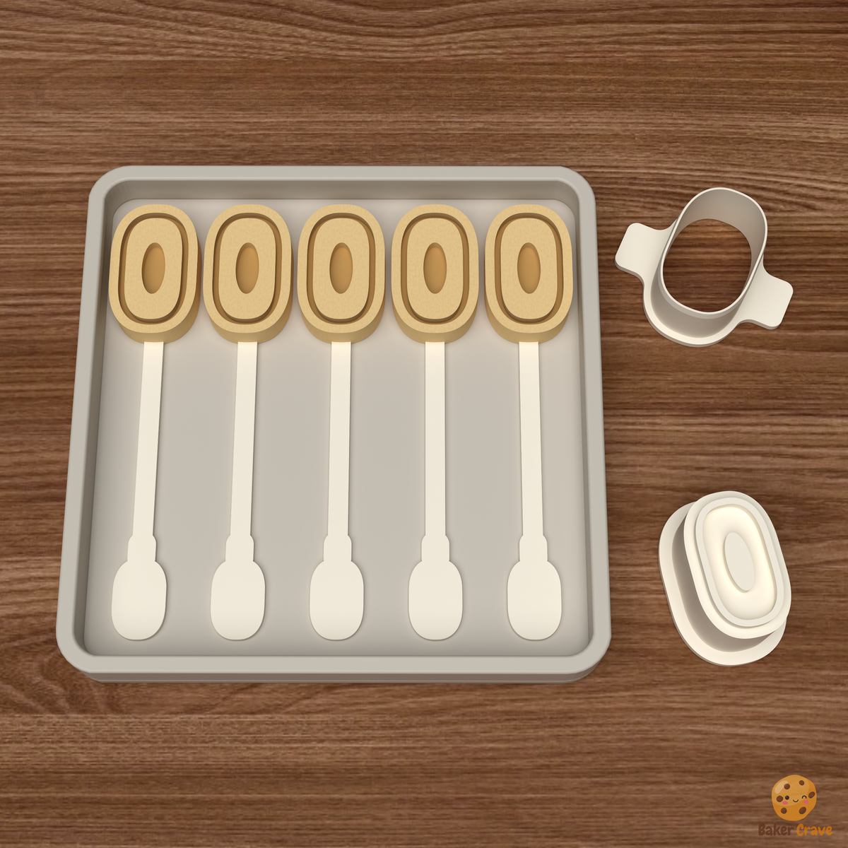 Number 0 Cake Pop Mold STL File
