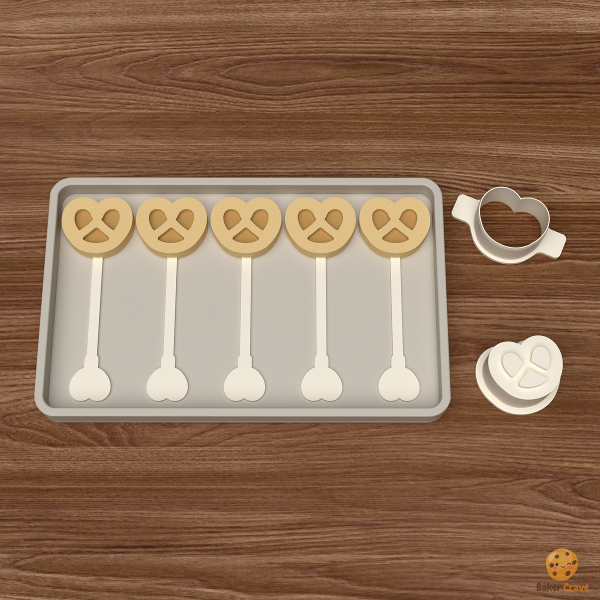 Pretzel Cake Pop Mold STL File