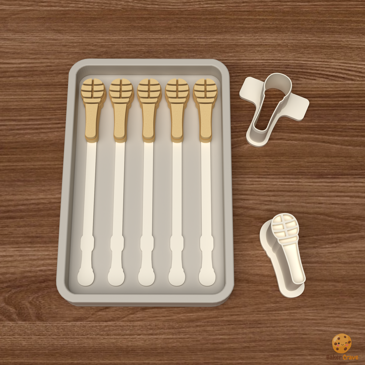 Microphone Cake Pop Mold STL File
