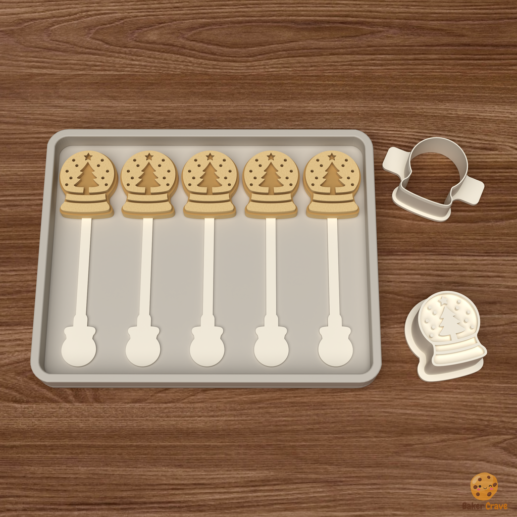 Snow Globe Cake Pop Mold STL File