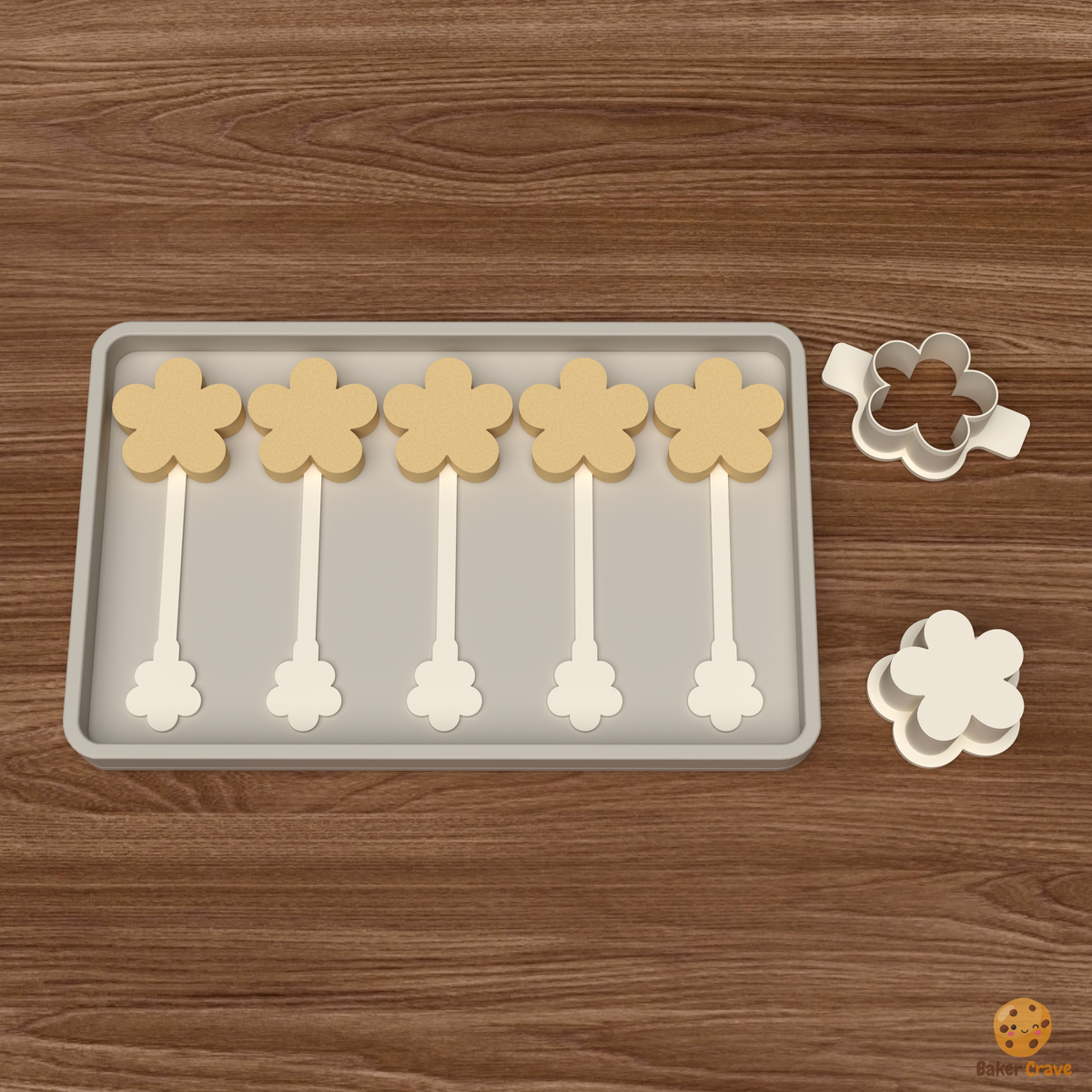 Daisy Cake Pop Mold STL File