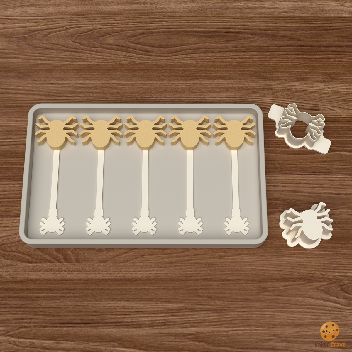 Spider Cake Pop Mold STL File