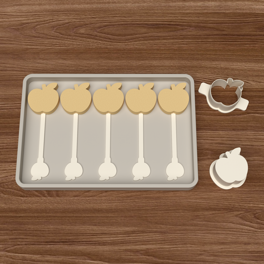 Apple Cake Pop Mold STL File