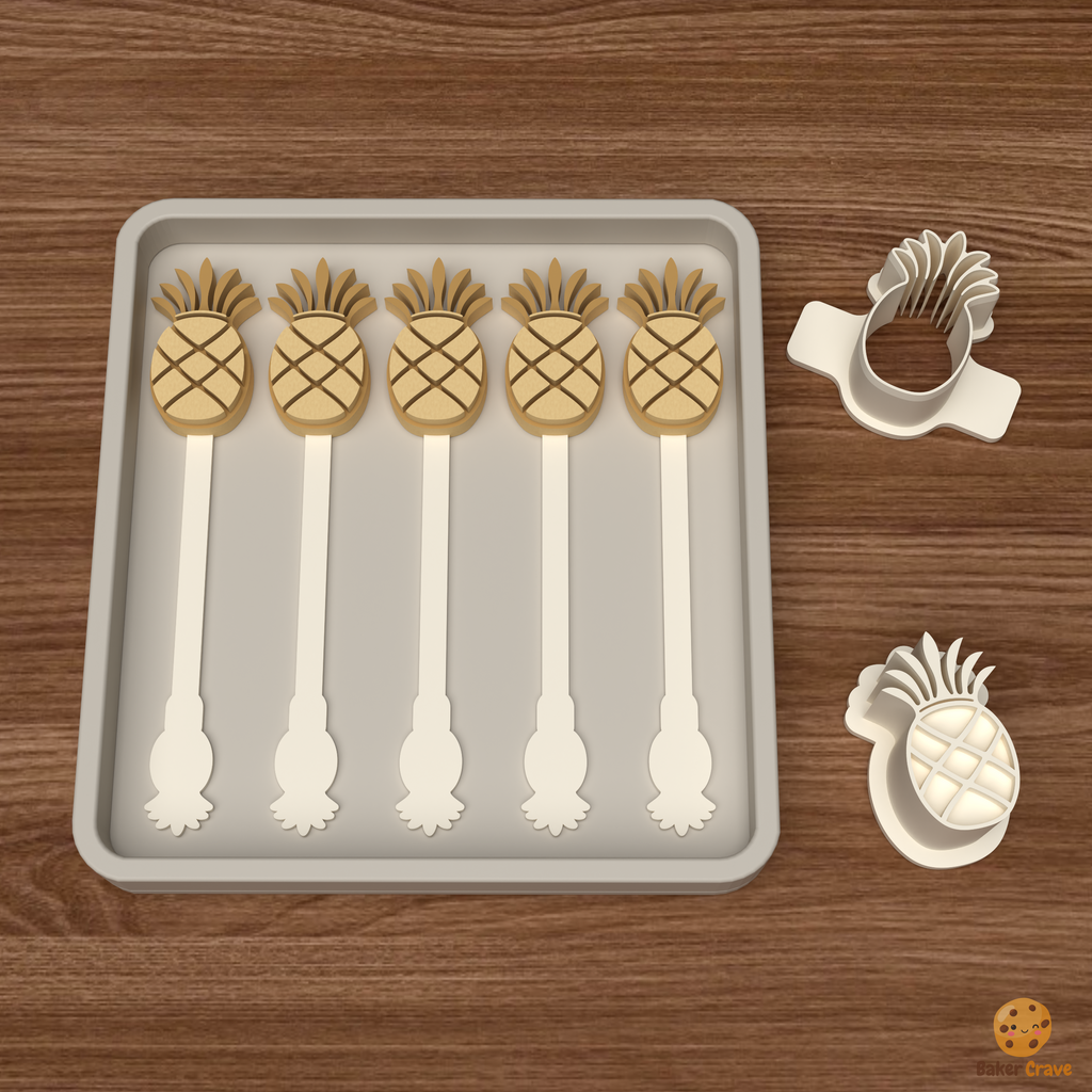 Pineapple Cake Pop Mold STL File