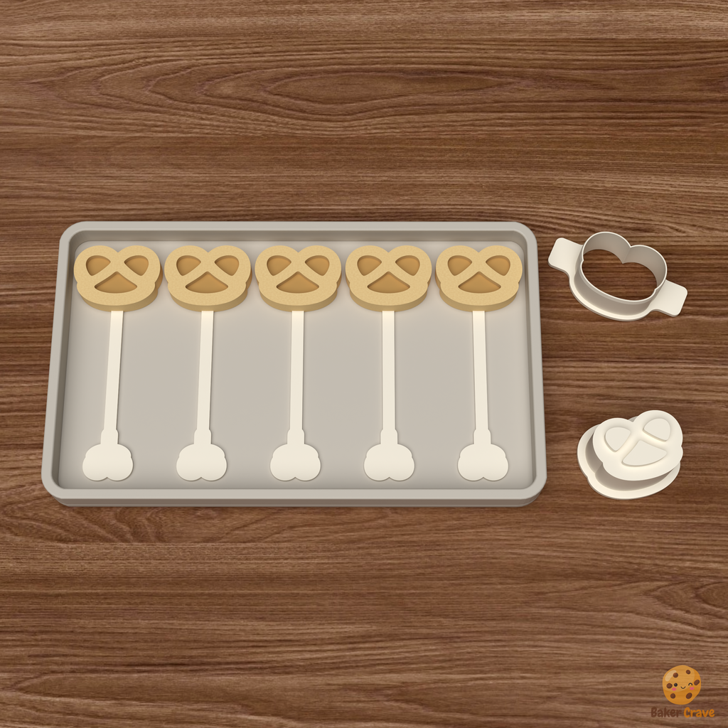 Soft Pretzel Cake Pop Mold STL File