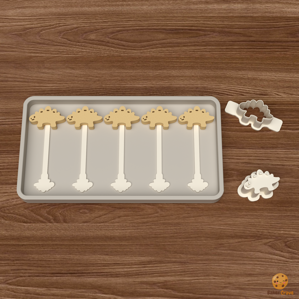 Spiky Dinosaur Cake Pop Mold STL File