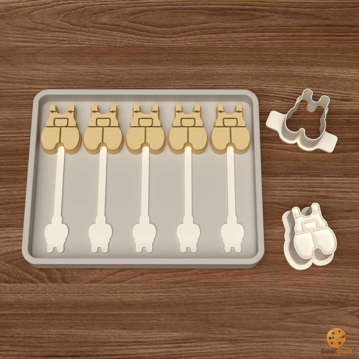 Baby Overalls Cake Pop Mold STL File