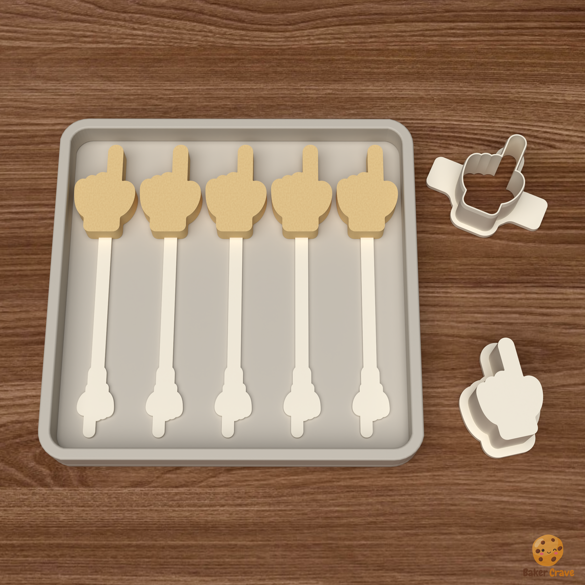 Pointing Finger Cake Pop Mold STL File