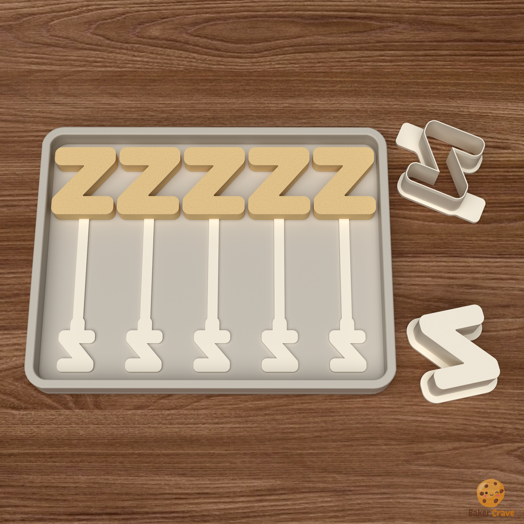 Letter Z Cake Pop Mold STL File