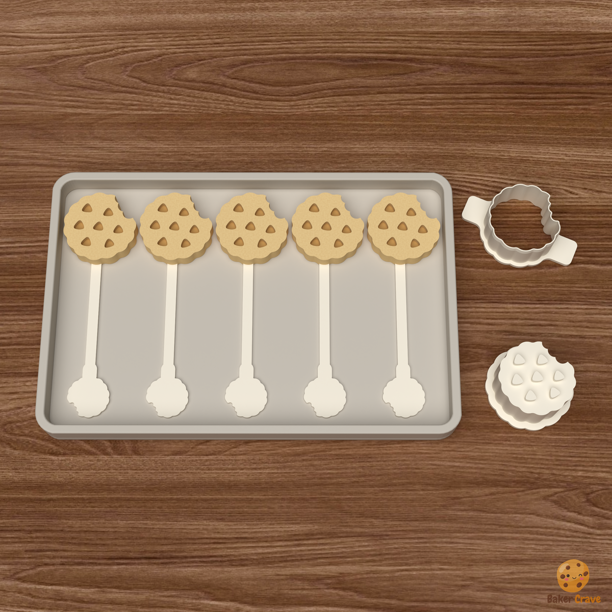 Chocolate Cookie Bite Cake Pop Mold STL File