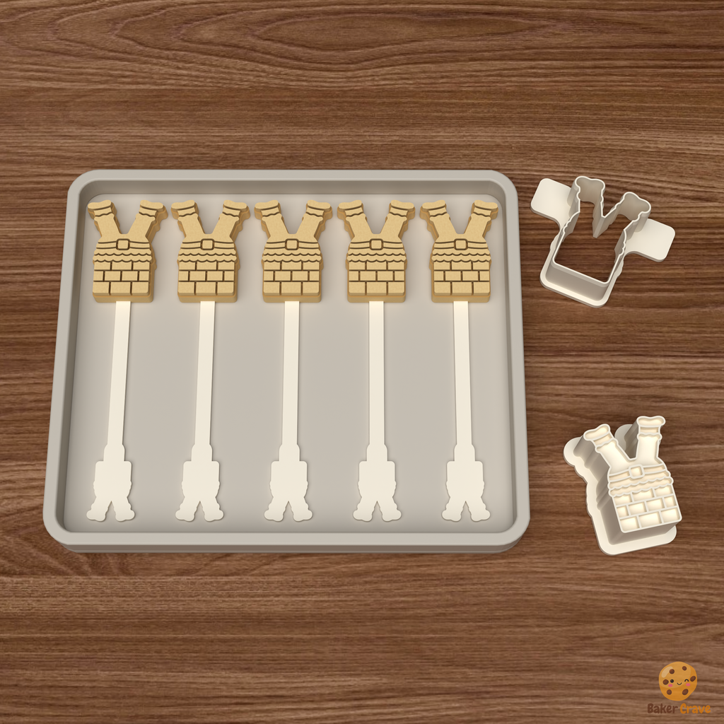 Santa's Chimney Cake Pop Mold STL File