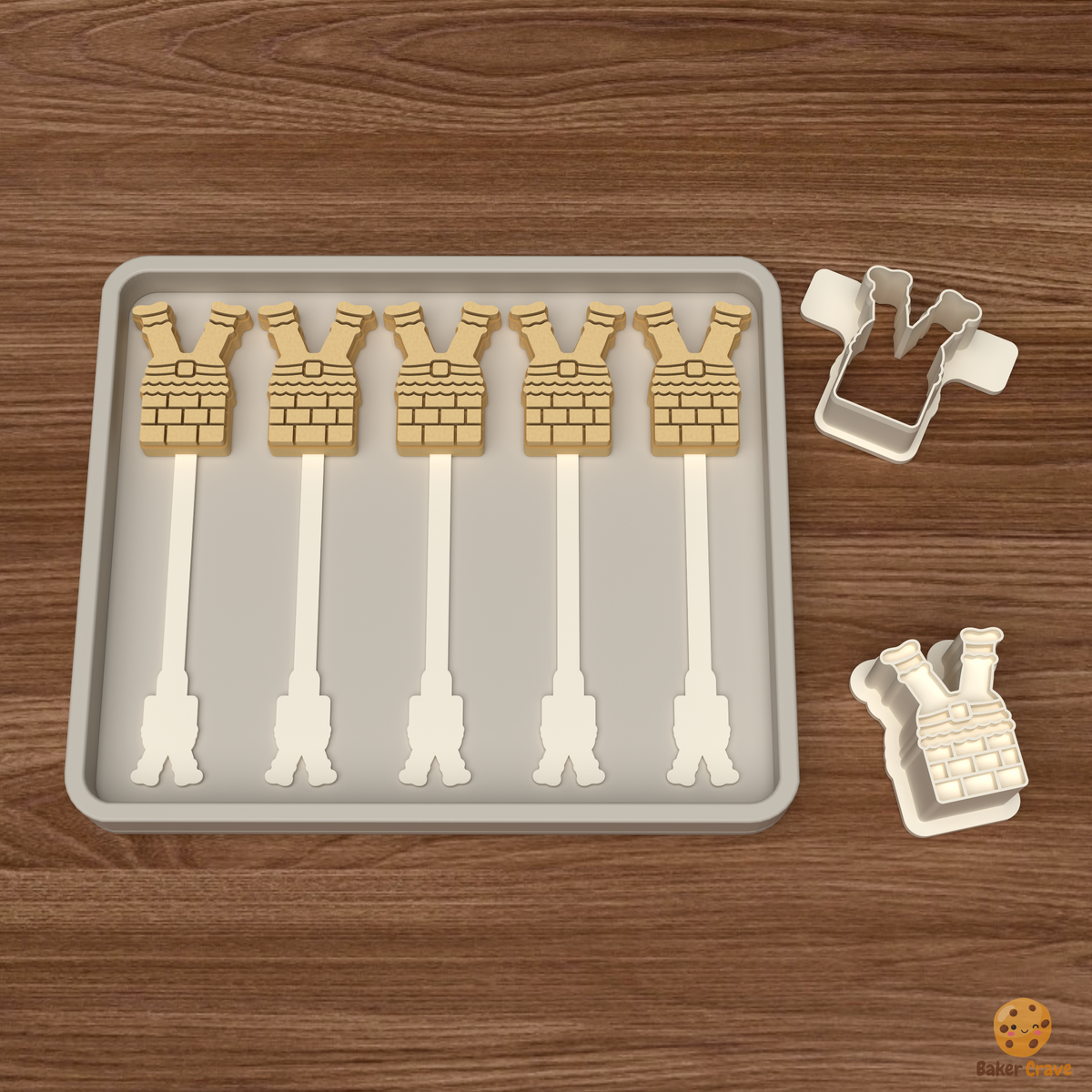 Santa's Chimney Cake Pop Mold STL File