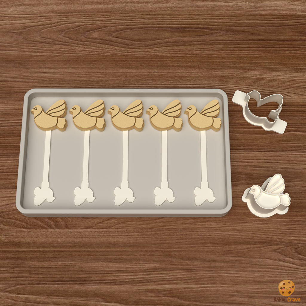 Dove Cake Pop Mold STL File