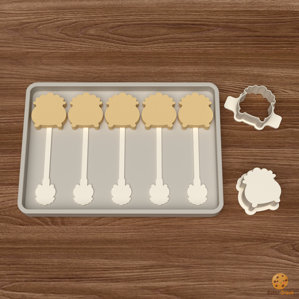 Cauldron Cake Pop Mold STL File