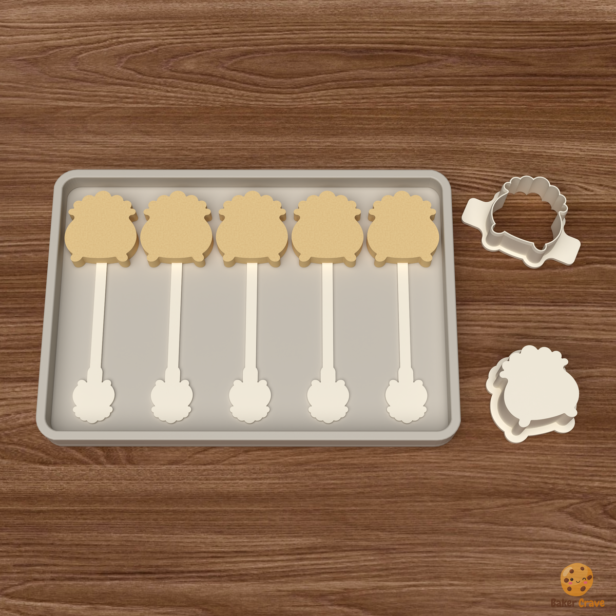 Cauldron Cake Pop Mold STL File