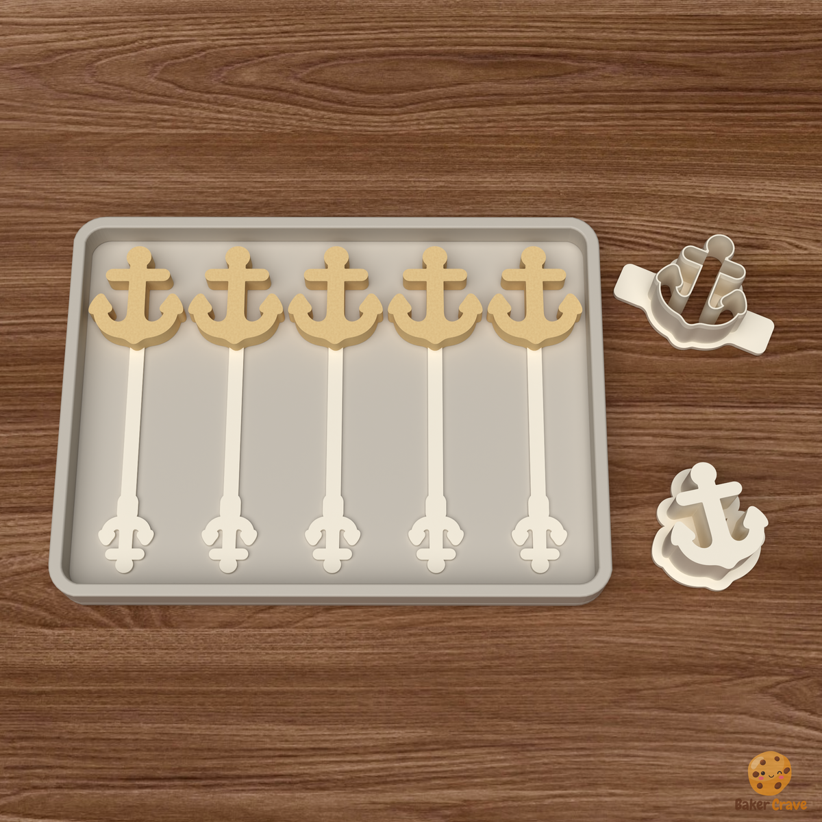 Anchor Cake Pop Mold STL File