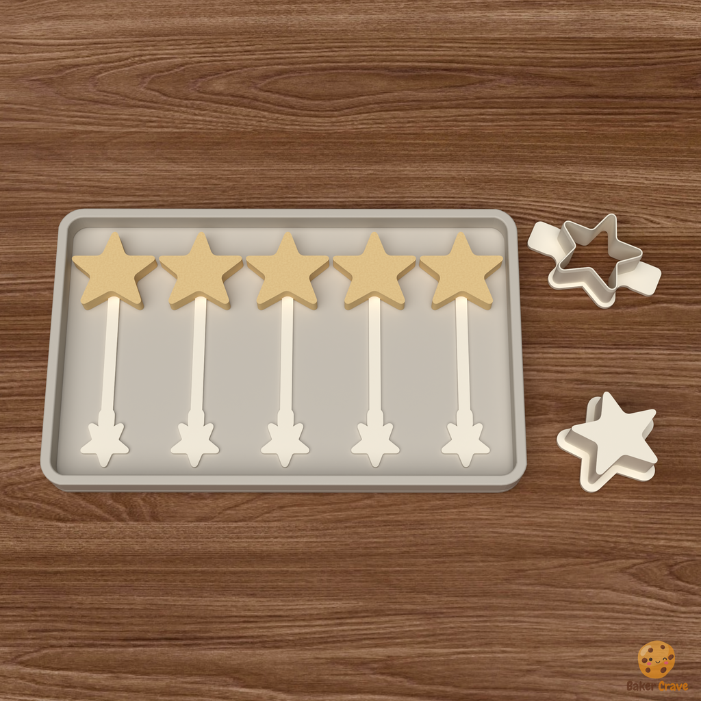 Star Cake Pop Mold STL File