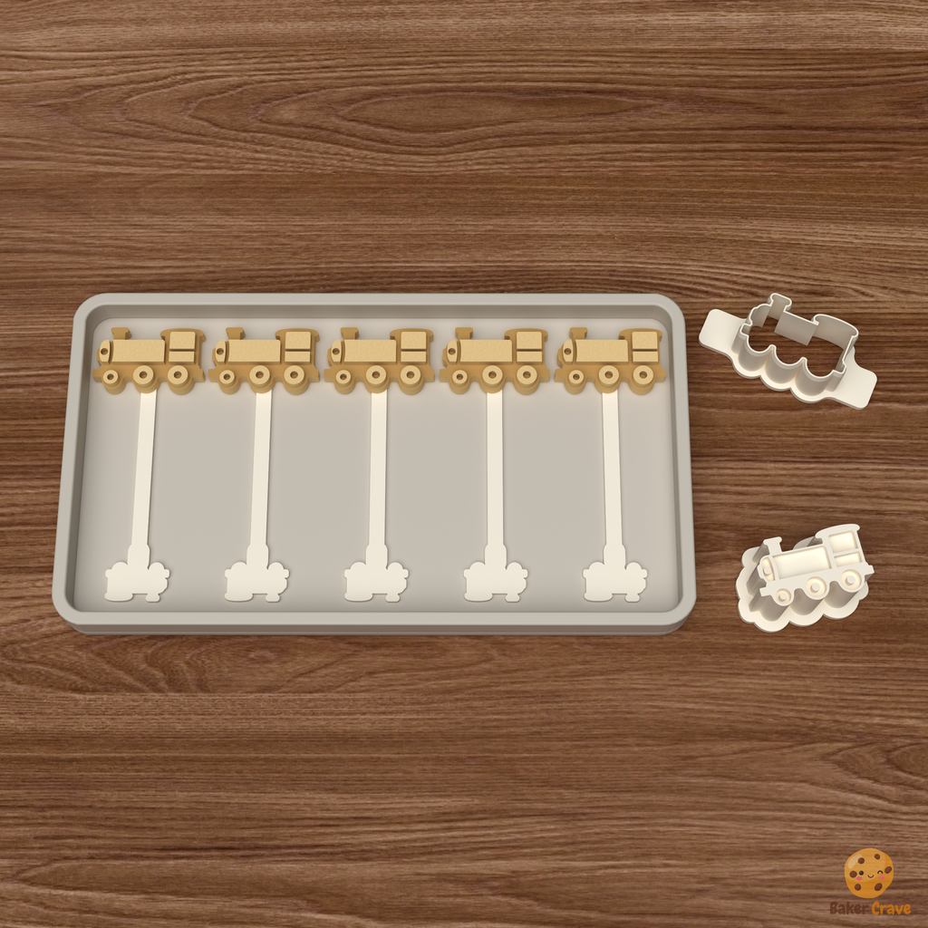 Train Cake Pop Mold STL File