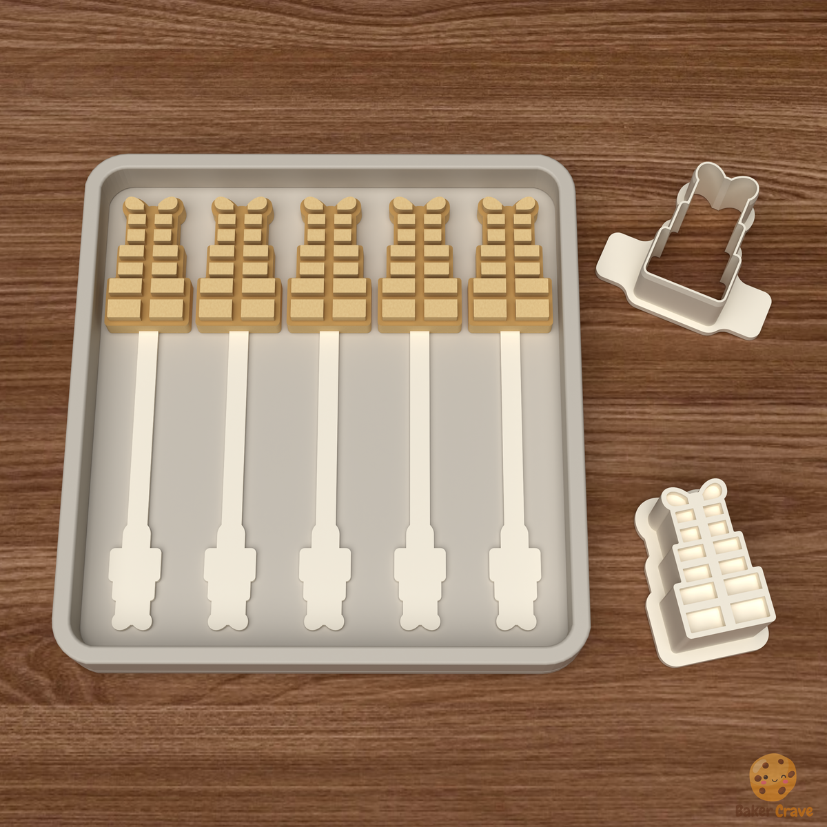 Stacked Gifts Cake Pop Mold STL File