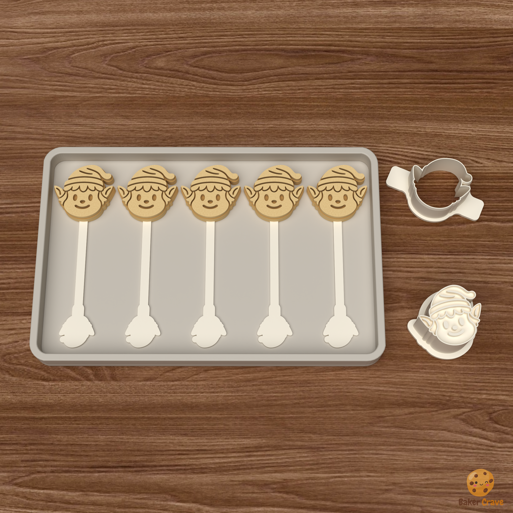 Elf Head Cake Pop Mold STL File