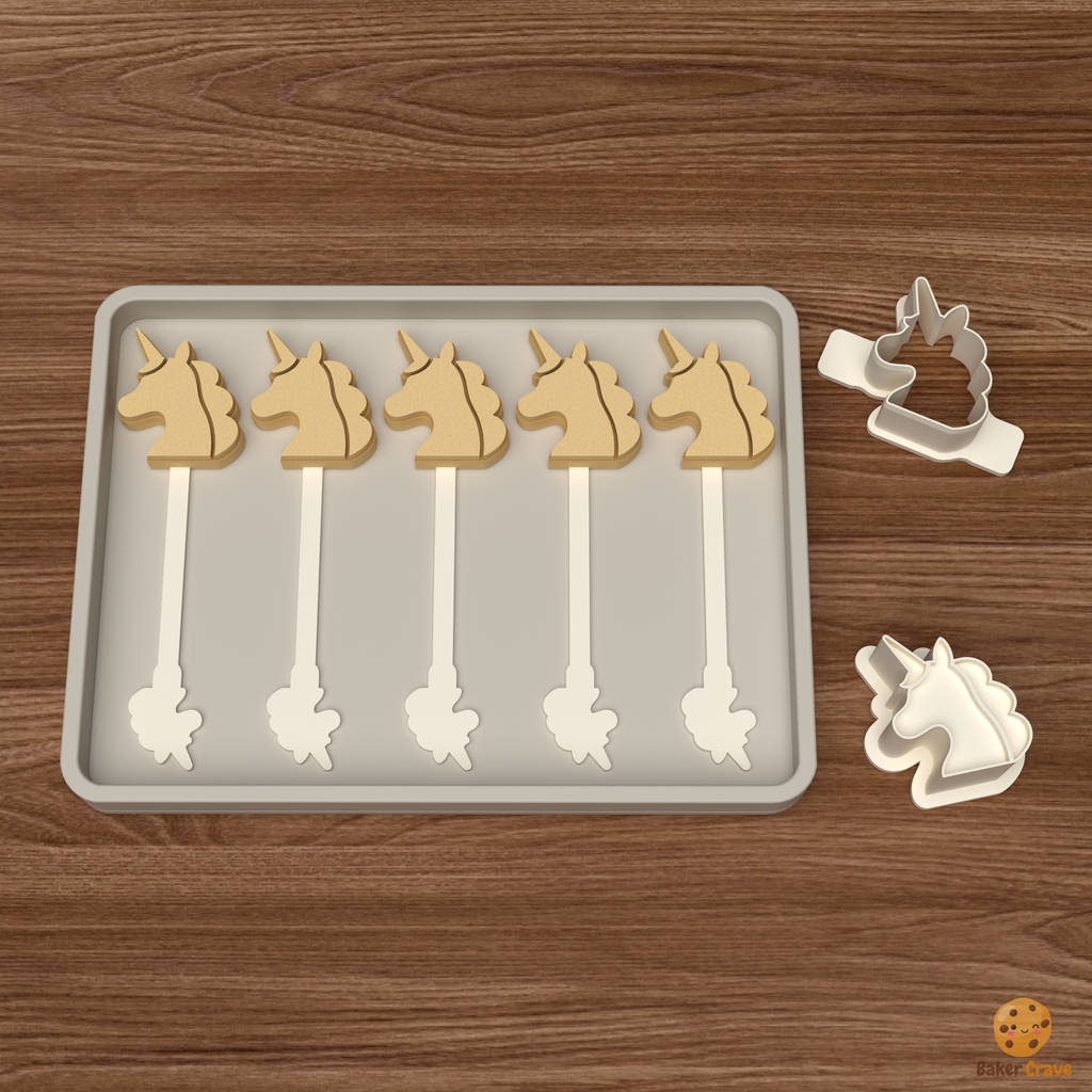 Unicorn Cake Pop Mold STL File