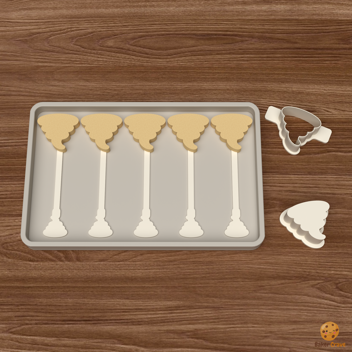 Tornado Cake Pop Mold STL File