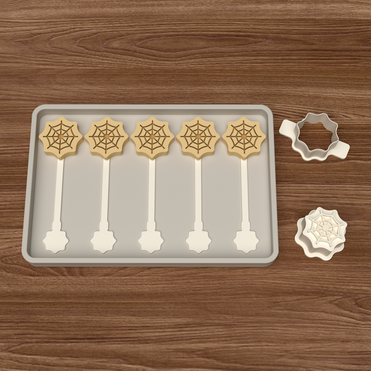 Spider Web Cake Pop Mold STL File