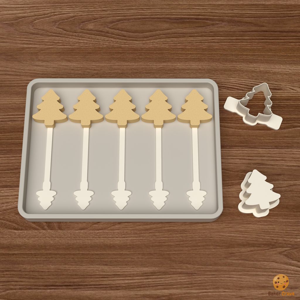 Christmas Tree Cake Pop Mold STL File
