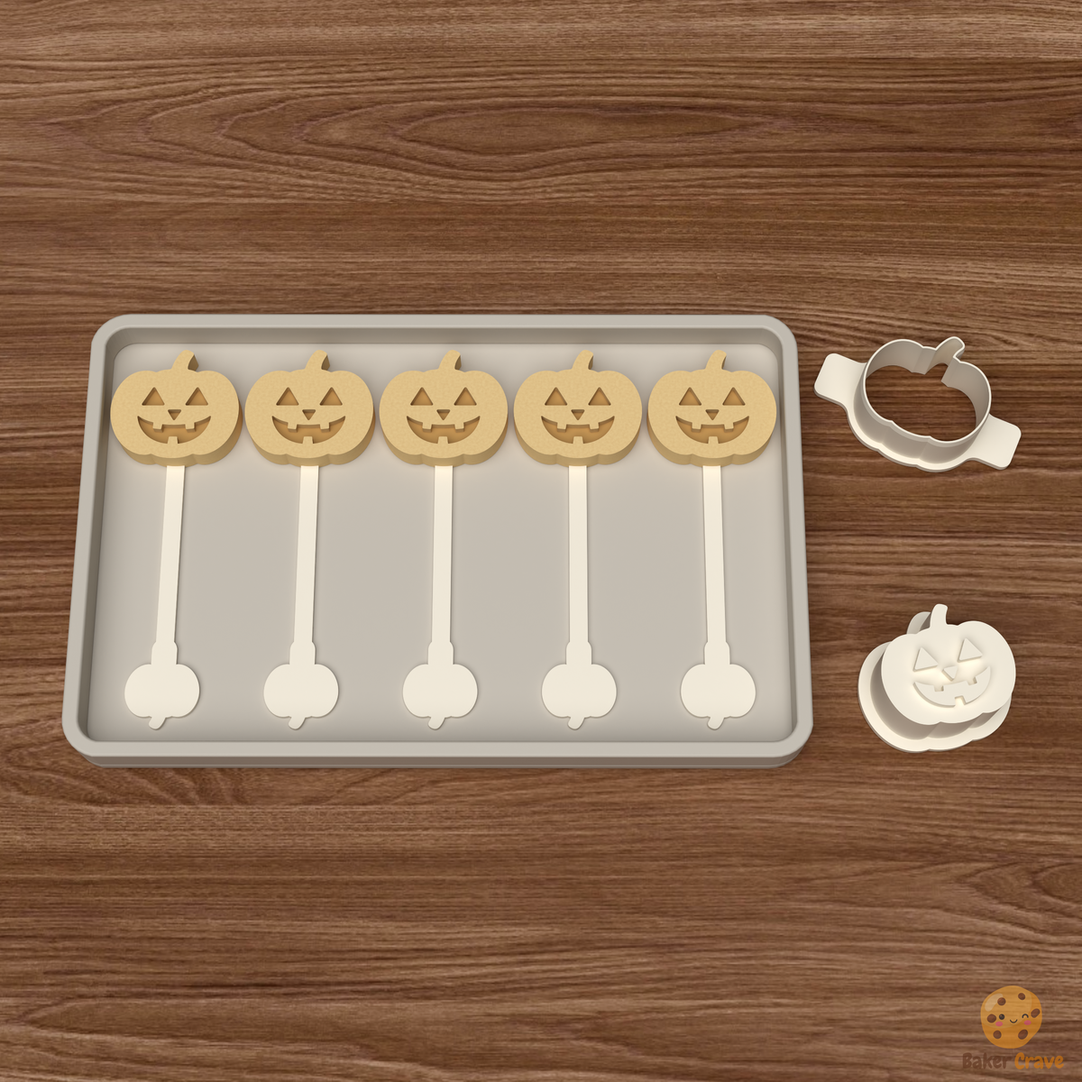Jack O Lantern Cake Pop Mold STL File
