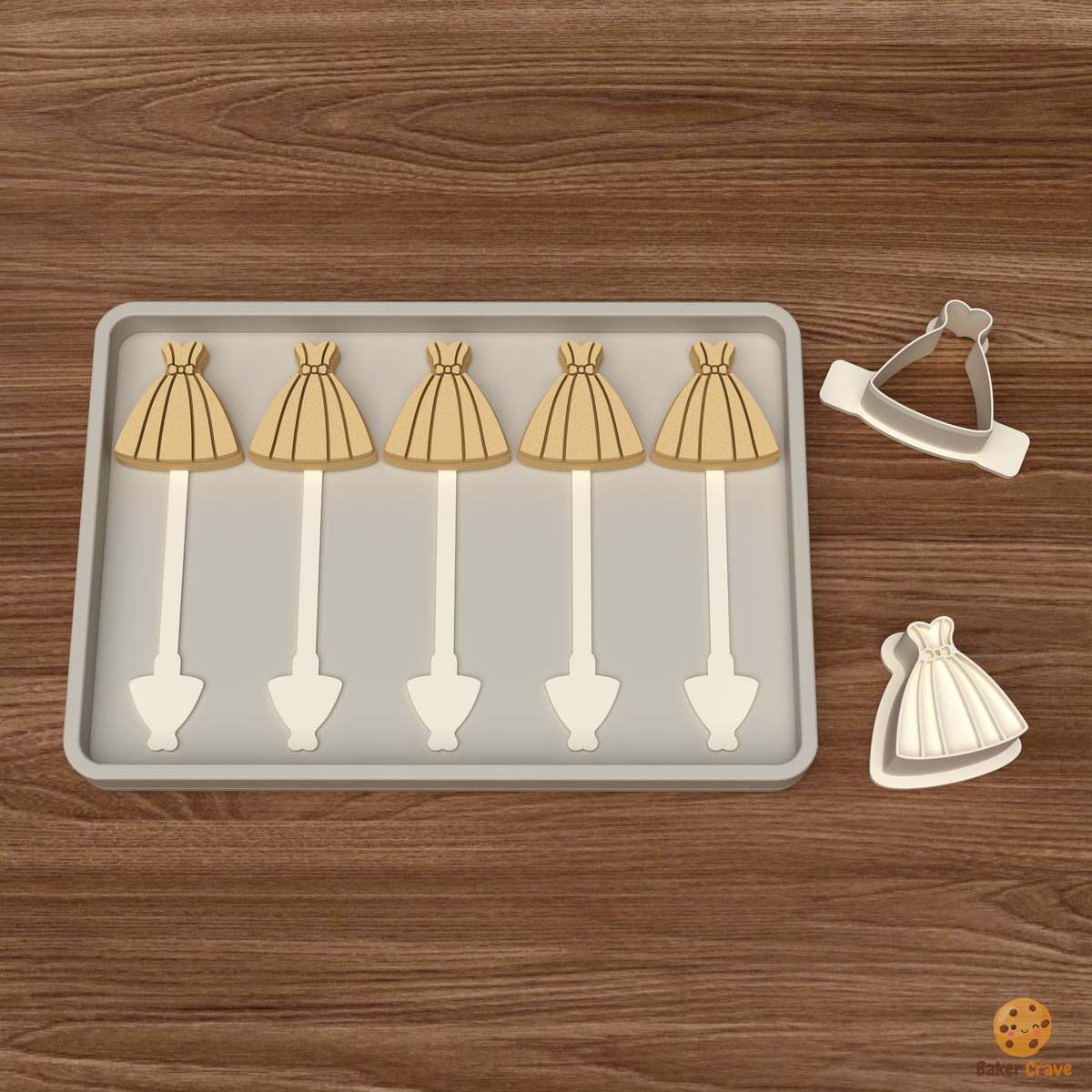 Wedding Dress Cake Pop Mold STL File