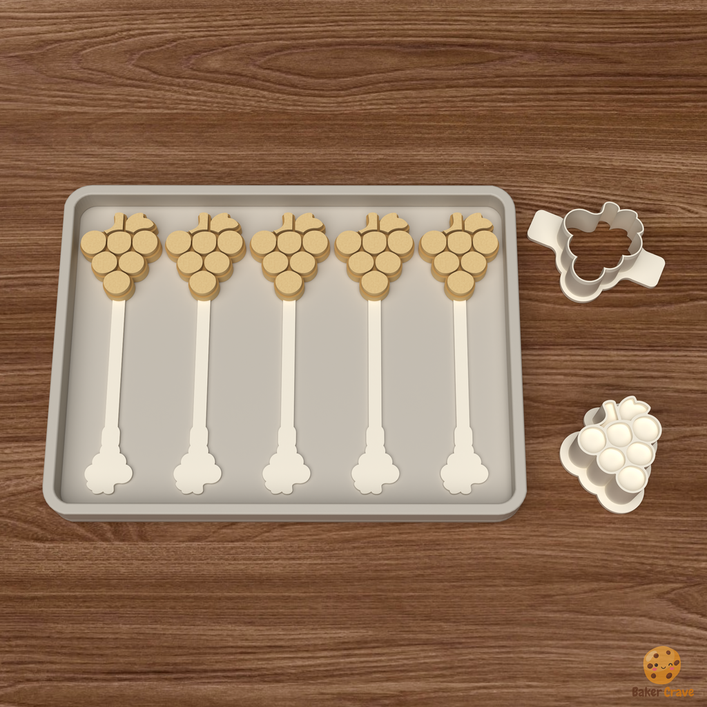 Grape Cluster Cake Pop Mold STL File