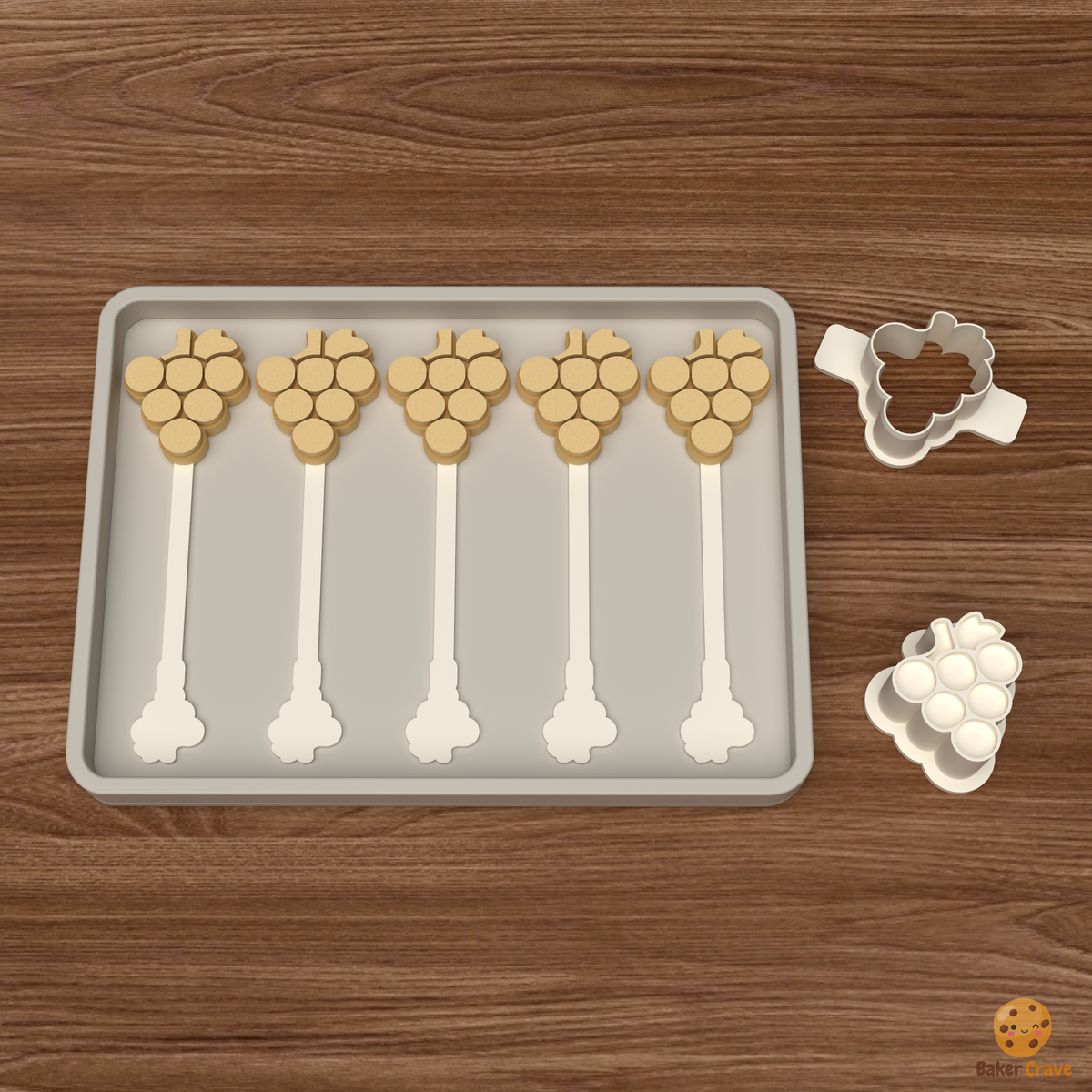 Grape Cluster Cake Pop Mold STL File