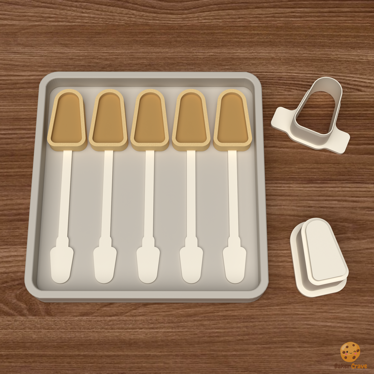 Filled Tapered Cake Pop Mold STL File