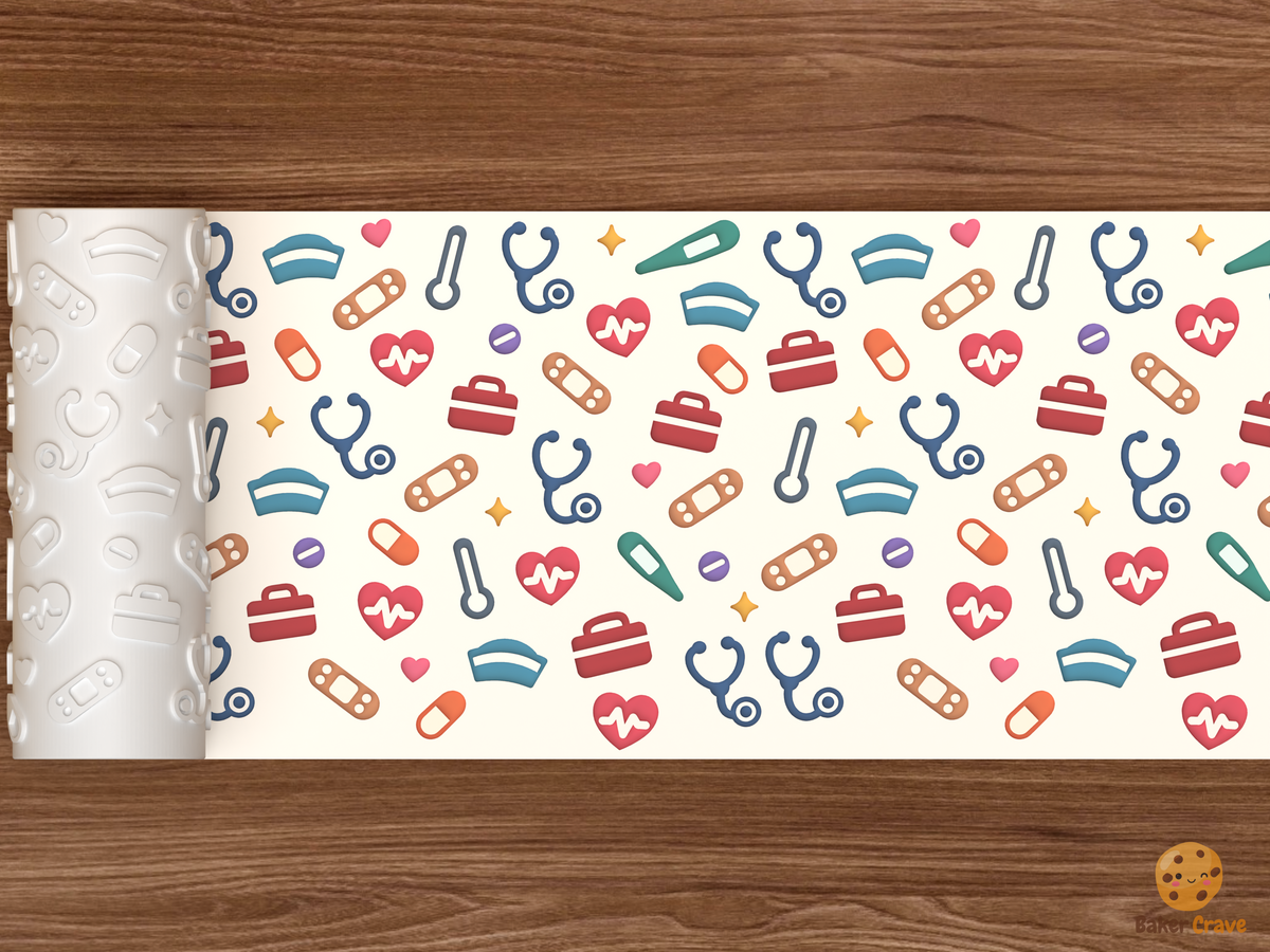 Nurse Medical Heroes Textured Roller STL File