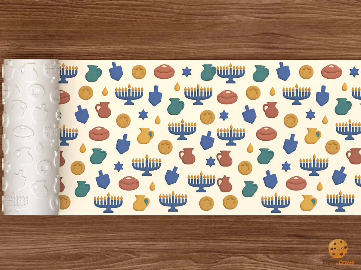 Hanukkah Celebration Textured Roller