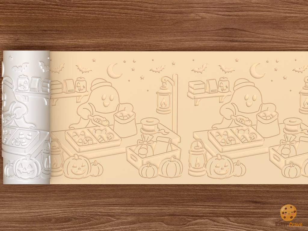 Ghost Candy Packing Station Textured Roller STL File