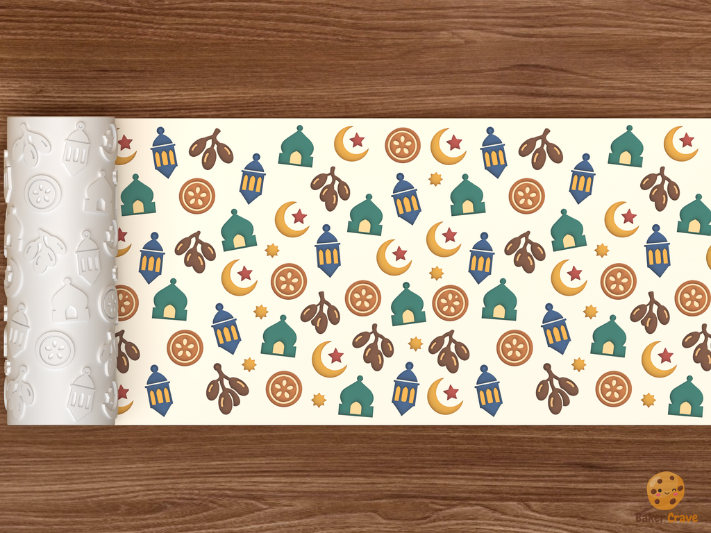 Ramadan Eid Textured Roller STL File