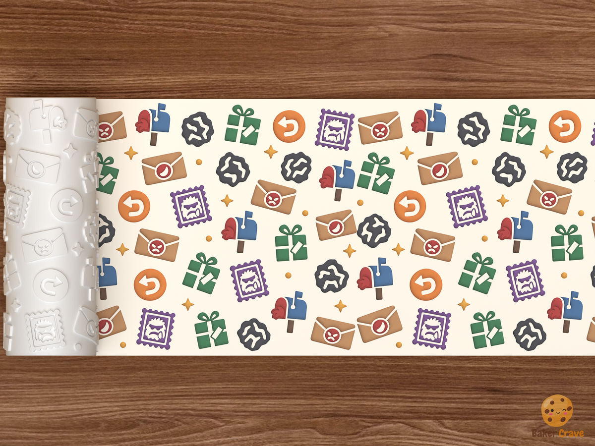 Grumps Anti Christmas Mail Textured Roller
